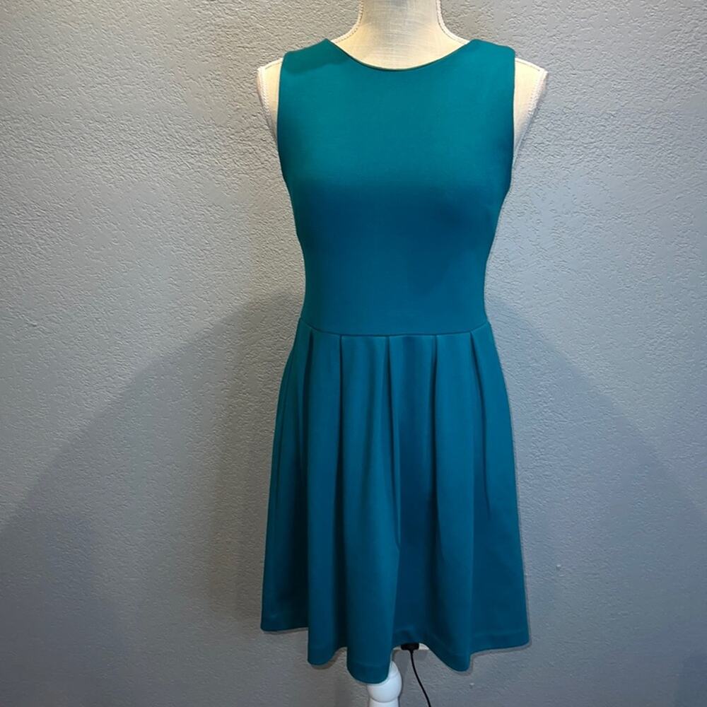 AQ Teal/Emerald Green Sleeveless A Line Skater Dress - Size S